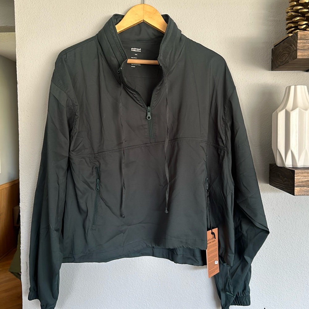 NWT Girlfriend Collective Half Zip pullover - XXL